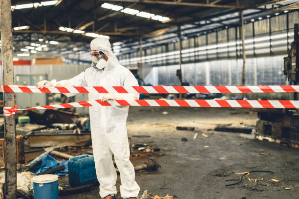 Professional Drug Lab Cleanup technician working in Oakville, CT